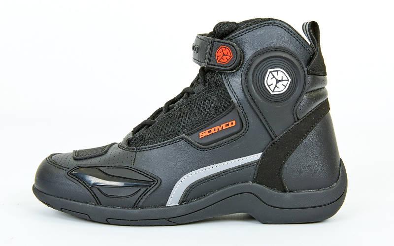 Мотоботи короткі SCOYCO MT015 (р-р 41-46, верх-шкіра, підошва-RB, чорний), фото 1