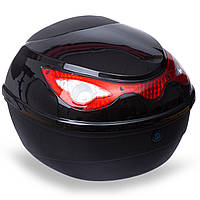 Мотосумка (1 кофр) центральний MS-688 (PL, пластик, р-р см, чорний-червоний)