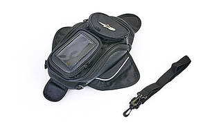 Мотосумка на бак Alpinestars MS-5938 на магнітах (PL, р-р 33х20х14 см, чорний-білий)