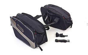 Мотосумка (2 кофра текстильних) SCOYCO MB15-2 (PL, р-р 30х41х25см, чорний-сірий)