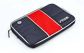 Чохол на ракетку для настільного тенісу прямокутний STIGA SGA-884901 STRIPE (PL, чорний червоний, р-р 30х21см)