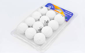 Набір м'ячів для настільного тенісу 12 штук GIANT DRAGON MT-6558 (целулоїд, d-40 мм, кольори в асортименті) Y12P40