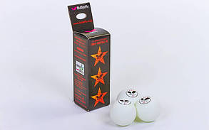 Набір м'ячів для настільного тенісу 3 штуки BUT MT-1855 516003-G03010302-1 (d-40 мм, білий)