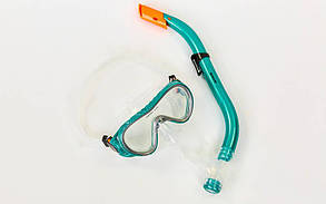 Набір для плавання підліткова маска з трубкою Zelart M161-SN93-SIL (10-16 років, томускло, кольору в асортименті)