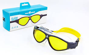 Окуляри-напівмаска для плавання MadWave FLAME M046102 (полікарбонат, термопластична гума, силікон, кольори в асортименті)