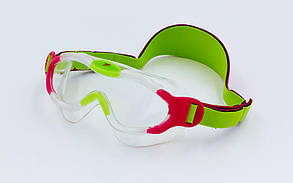 Окуляри-напівмаска для плавання дитячі SPEEDO SEA SQUAD MASK 8087638028 (пропіонат целюлози, термопластична гума, неопрен, рожевий-зелений)