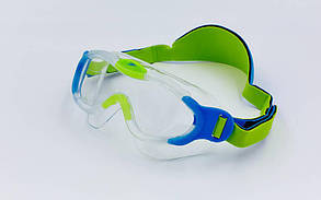 Окуляри-напівмаска для плавання дитячі SPEEDO SEA SQUAD MASK 8087638029 (пропіонат целюлози, термопластична гума, неопрен, синій-зелений)