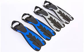 Ласти Zelart F16-N розмір 38-43 синій, сірий