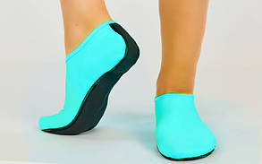 Взуття Skin Shoes для спорту та йоги PL-6870-M розмір XS-XL-30-43 довжина стопи 19-28,5 см бірюзовий