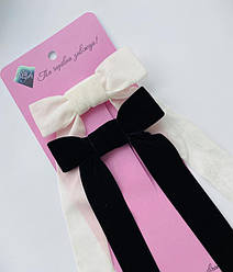 Набір з 2-х оксамитових бантиків My Scarf