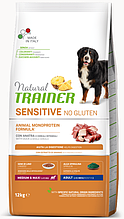 Корм Trainer SENSITIVE (Трейнер Сенситів) Adult Medium Maxi With Duck Rice для собак середніх та великих порід качка срисом, 3 кг