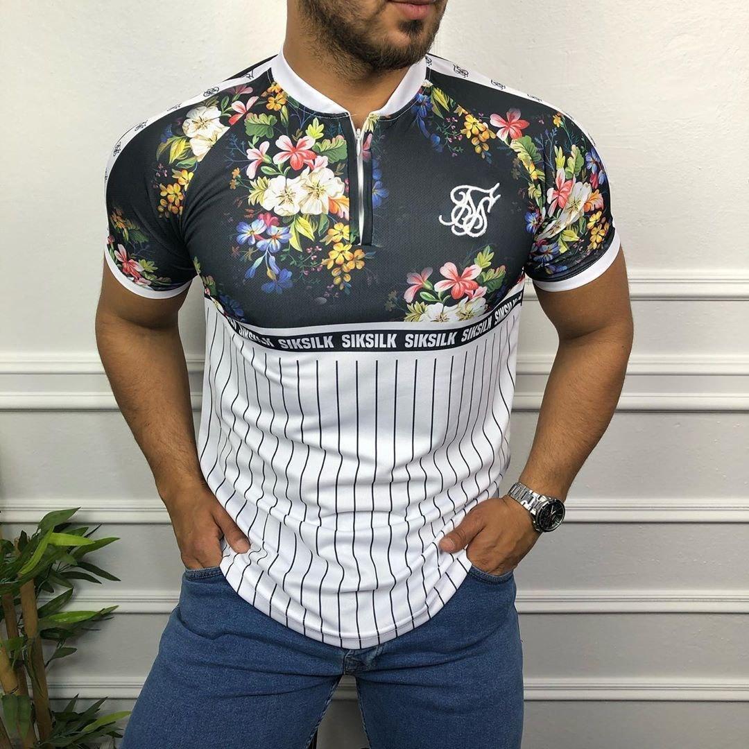 Чоловіча футболка Sik Silk M079 різнобарвна, фото 1