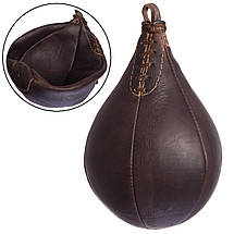 Груша набита Каплеподібна підвісна VINTAGE F-0259 Punch ball (кожа, d-20cм, l-32cм, вага-0,35кг,
