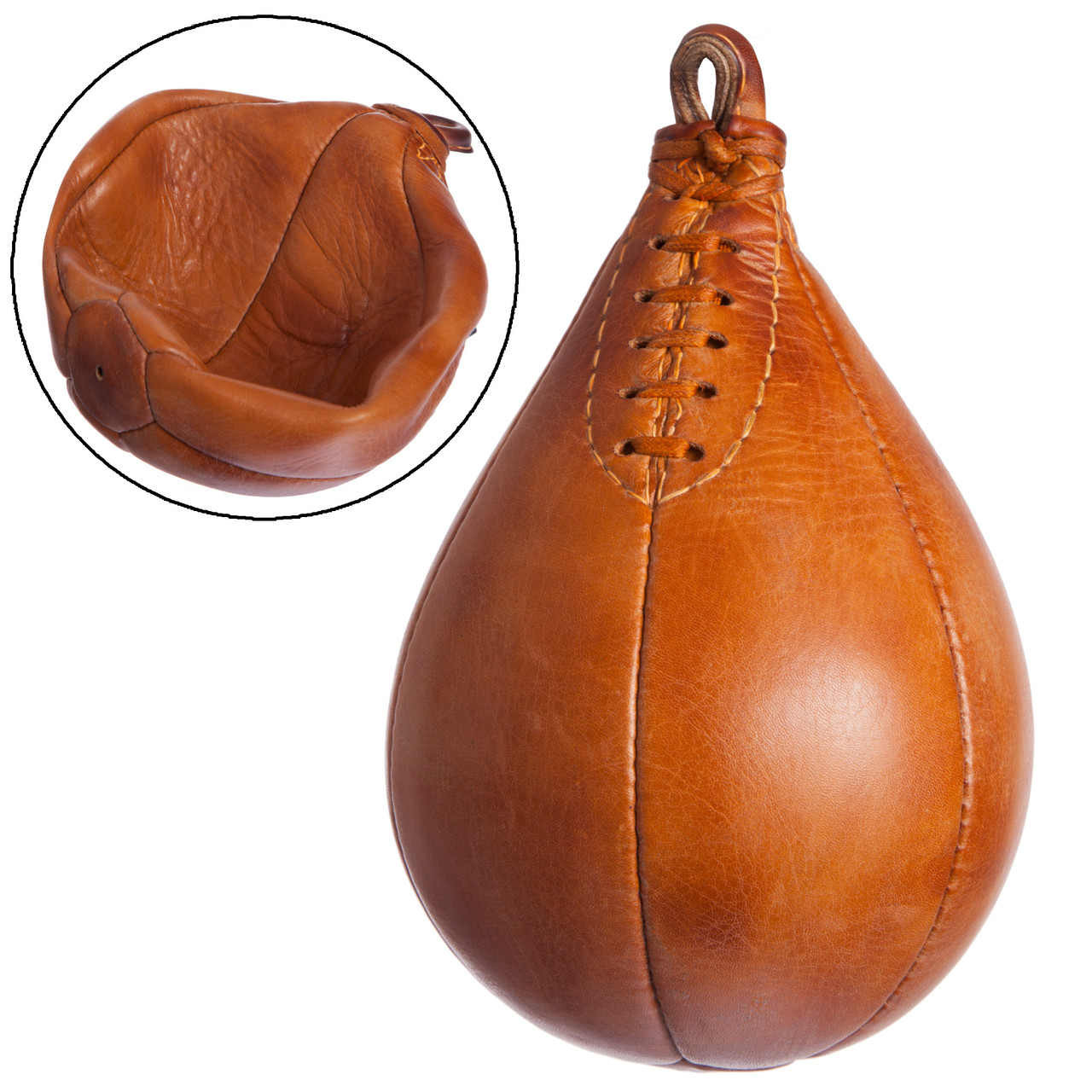 Груша набивна Краплеподібна підвісна VINTAGE F-0260 Mini Punch ball (шкіра, d-17,5 см, l-25 см, вага-0,25 кг, коричневий)