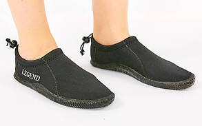 Черевики для дайвінгу LEGEND PL-DNS38 (неопрен, гума, р-р M-XXL, EU-40-46, RUS-40-45, чорний)