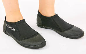 Черевики для дайвінгу LEGEND PL-DNS40-1 (неопрен, гума, р-р M-XXL EU-40-46, RUS-45, чорний)