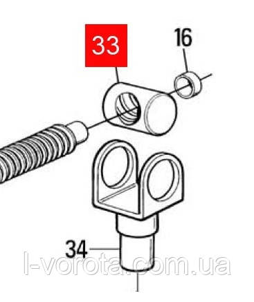 Гайка черв'ячна 20x20 5p. MOBY/WINGO/TOONA 24V (PMD0943R05.4610), фото 3