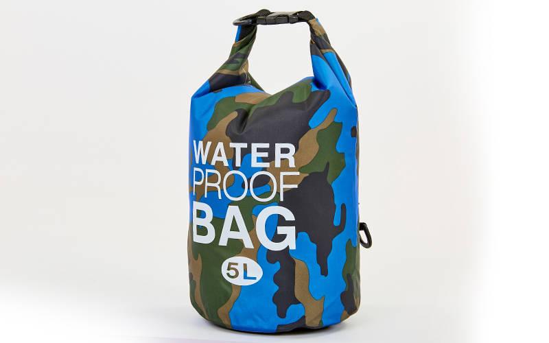 Водонепроникний гермомішок з плечовим ременем Waterproof Bag 5 л TY-6878-5 (PVC, квіти в асортименті)
