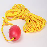 Канат для порятунку людей із поплавцем безпеки FOX40 7905-0000 (поліпропілен, довжина 15 м, жовтий)