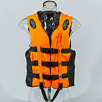 Жилет рятувальний дорослий DL-09 (EVA, ремені-PL, р-р M-3XL, кольори в асортименті)