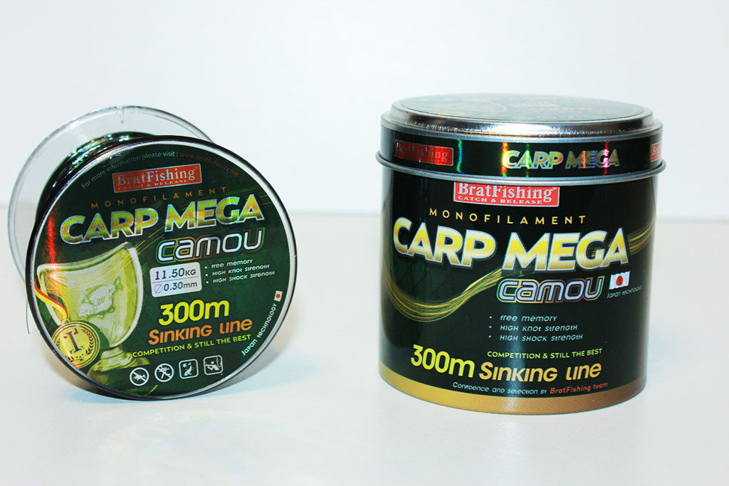 Волосінь Carp Mega Camou 300m (потопаюча)