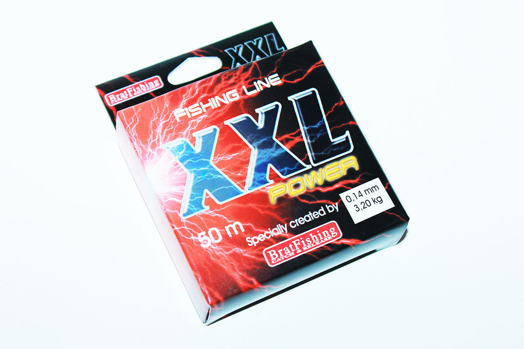 Волосінь XXL Power BratFishing 50 м. (0.14 мм)