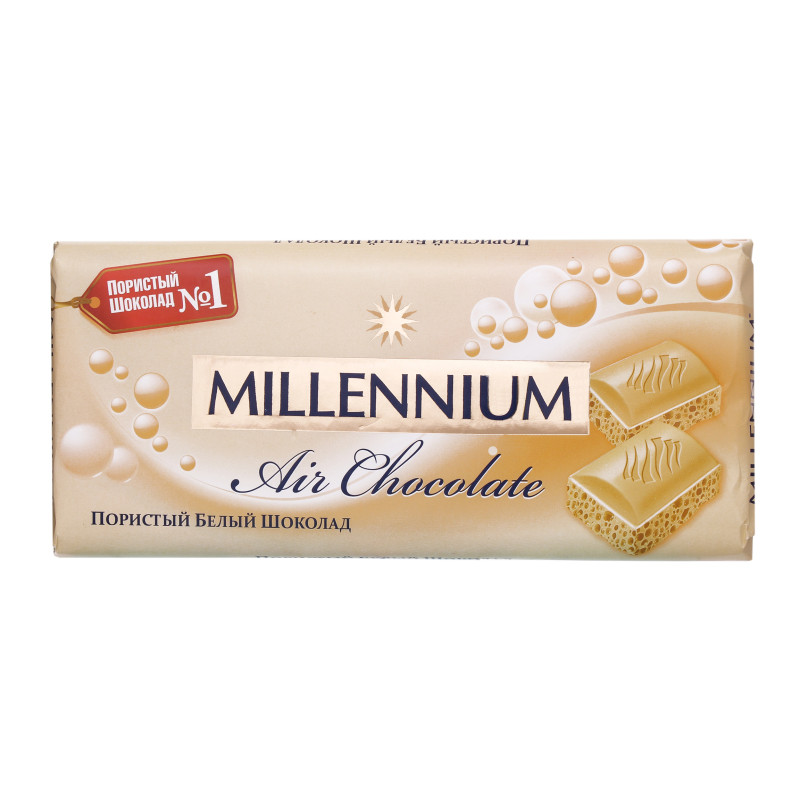 5-шоколад білий пористий Мілененіум 90 г.