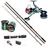 Професійний короповий набір BratFishing  4 спінінги 3.9 м, 4 котушки з бейтранером, 4 волосіні, род-под, фото 2