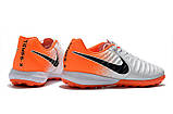 Сороконіжки Nike Tiempo Lunar Legend VII Pro TF white/orange, фото 3