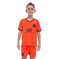 Форма футбольна дитяча PSG гостьова 2020 CO-1055 (р-р 20-28-6-14 років, 110-155 см, жовтогарячий)