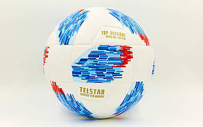 М'яч футбольний No5 PVC ламін. Клеєний MLS 2018 FB-6993 (No5, білий-синій-червоний)