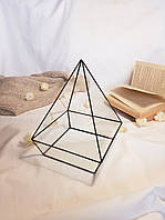 Стеклянный флорариум, геометрический вазон для растений "Пирамида"