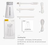 Зволожувач повітря BASEUS Slim waist з лампою і міні-вентилятором, білий, фото 4