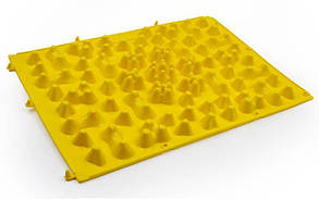 Килимок-пазл ортопедичний масажний гумовий (1шт) ZD-5082 (гума, р-р 38x27 см, кольору в асортименті)