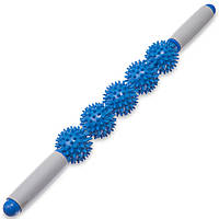 Масажер-палиця роликовий 5 масажерів Massager Bar FI-1794 (PP, TPR, сталь, l-52 см, 5 масажних елементів)