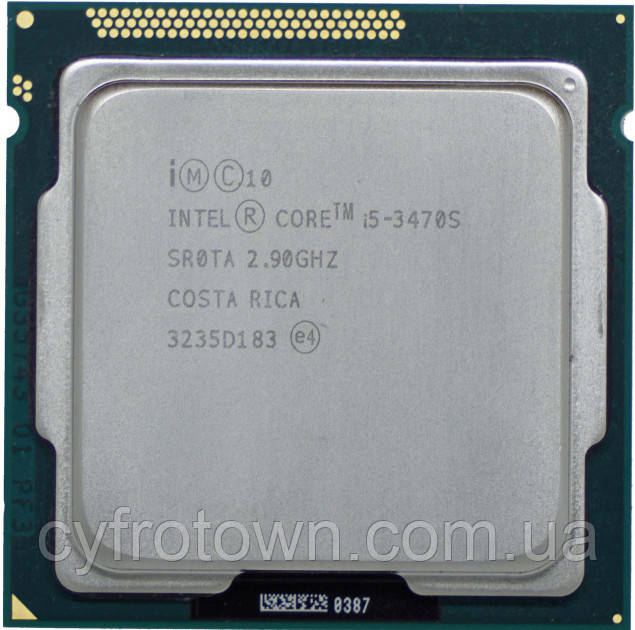 Процесор Intel Core i5-3470s 4x2.9-3.6 GHz s1155 4 ядра для ПК бв