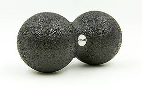 Масажер для спини ZELART DuoBall Rad Roller FI-6664 (EPP, розмір 17x8 см, чорний)