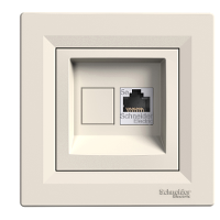 Розетка комп'ютерна Schneider Electric ASFORA RJ45 крем