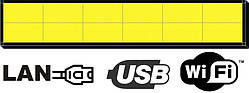 Бігуща строка  32х192см. (табло, екран) жовта світлодіодна
