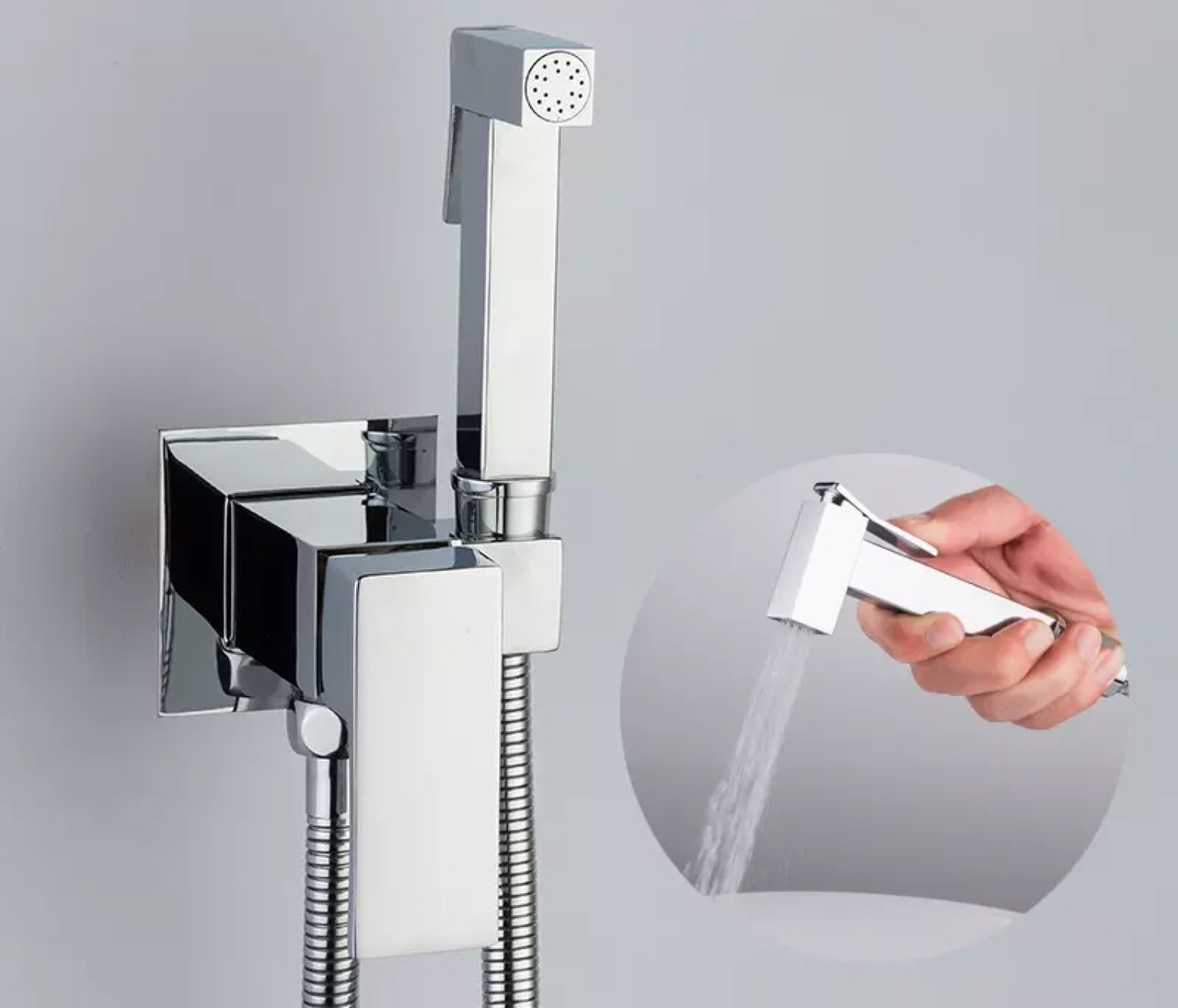 Змішувач прихованого монтажу для біде ANGO LT 072301 Квадрат, фото 1