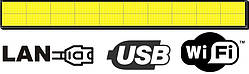 Бігуща строка  32х320см. (табло, екран) жовта світлодіодна