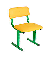 Стілець регульований для дитячого садка "М'ЯГКИЙ".  Дитячий стілець на металевому каркасі. Колір в асортименті