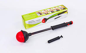 Еспандер силовий для преса та рук Abdomen Trainer PS FI-5060 (метал, пластик, гума, l-70 см, чорний-червоний)