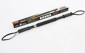 Еспандер силовий прут Power Twister CIMA CM-H102 (метал, ручка гума, l-61 см, d-4 см, навантаження 20 кг, чорний)