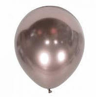 Шары латексные хром розовое золото, воздушный шар 30 см 12" для фотозоны 1 шт KALISAN Турция