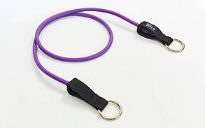 Еспандер трубчастий з кільцем DT-1002R-10LB фіолетовий (латекс, р-р 5,8х8,3x1200 мм, фіолетовий)