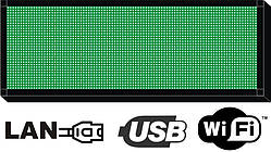 Бігуща строка  32х96см. (табло, екран) зелена світлодіодна