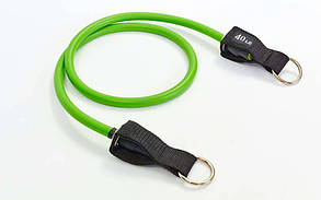 Еспандер трубчастий з кільцем DT-1002R-40LB зелений (латекс, р-р 4х14x1200 мм, зелений)