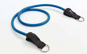 Еспандер трубчастий з кільцем DT-1002R-45LB синій (латекс, р-р 4х15x1200 мм, синій)