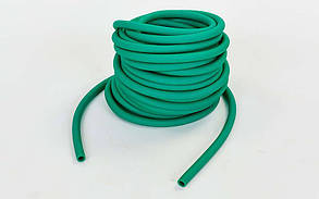 Джгут еластичний трубчастий спортивний FI-6253-5 (латекс, d-6 x 9 мм, l-1000 см, зелений)